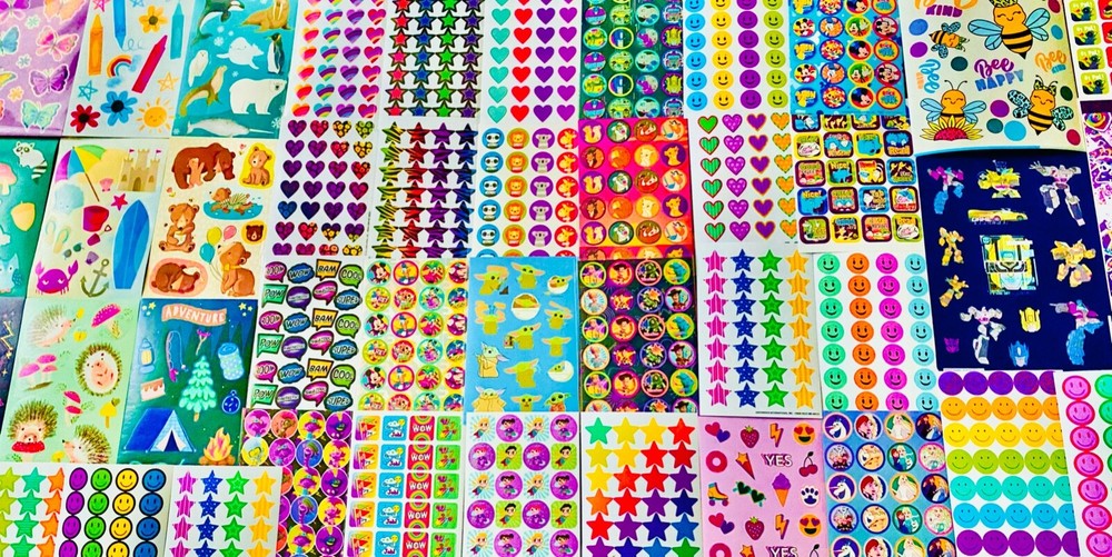 429 Sticker Bundle - Unicorn, Rainbow, Hearts, Stars, Fairies, Smiley, Magic, Fantasy