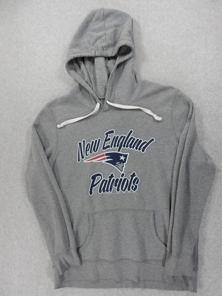 New England Patriots NFL Game Day Hoodie Sweatshirt (Women's XL) Gray