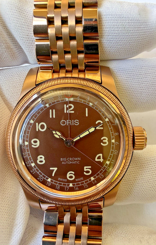 Oris Big Crown Rare Stainless Steel Date Pointer Watch Automatic 25 Jewels Swiss
