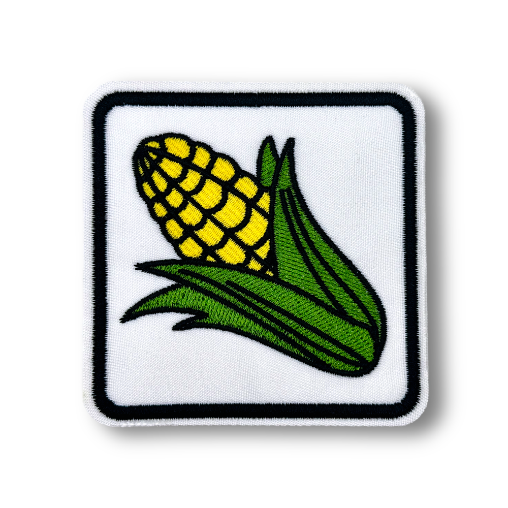 Corn Cob Patch | Embroidered Iron-On & Sew-On Patch