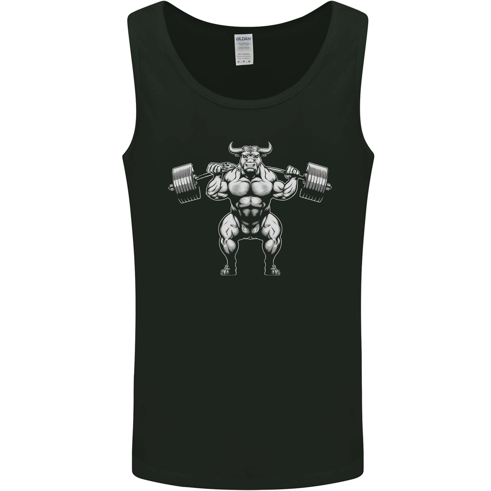 Weightlifting Bull Training Top Gym Bodybuilding Mens Vest Tank Top