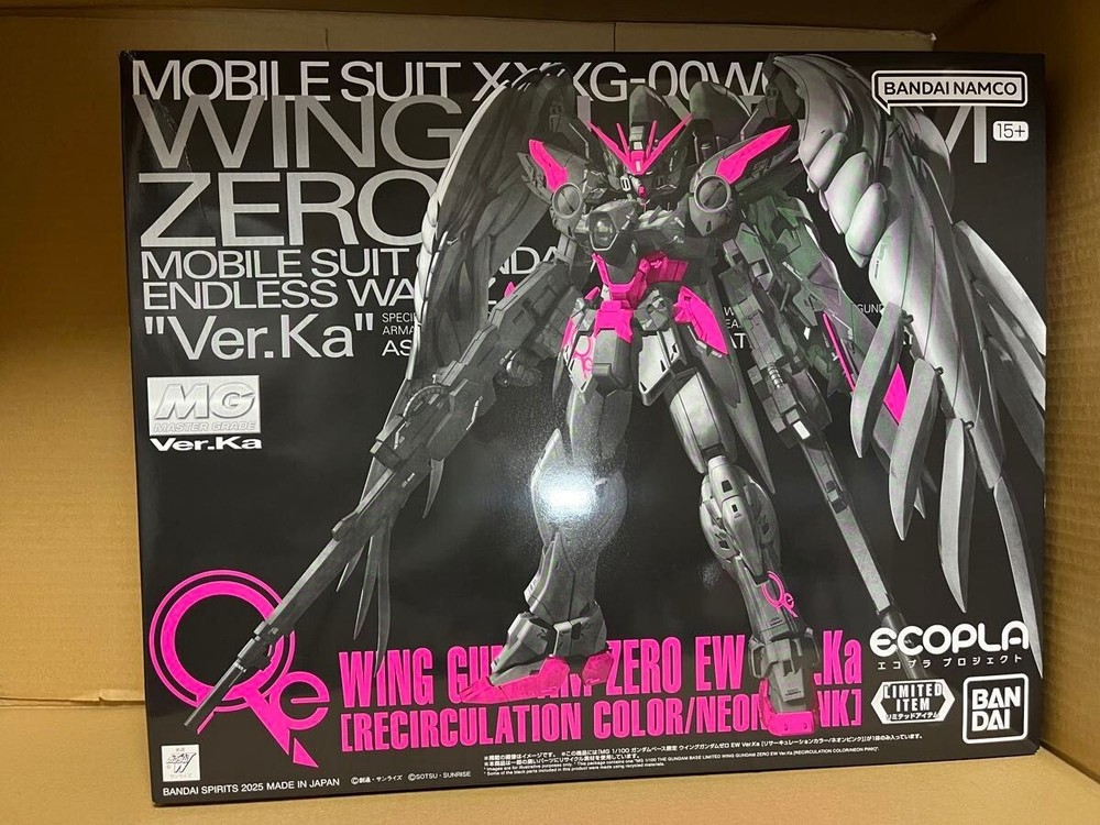 MG Wing Zero EW Ver.Ka Gundam Base Limited Recirculation Neon Pink Edition New