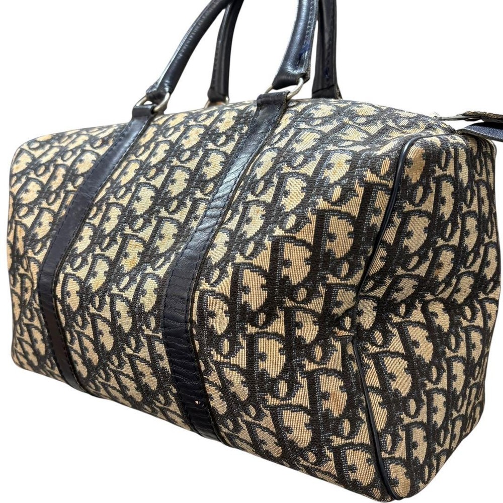 Christian Dior Trotter Mini Boston Bag Handbag Logo All Pattern