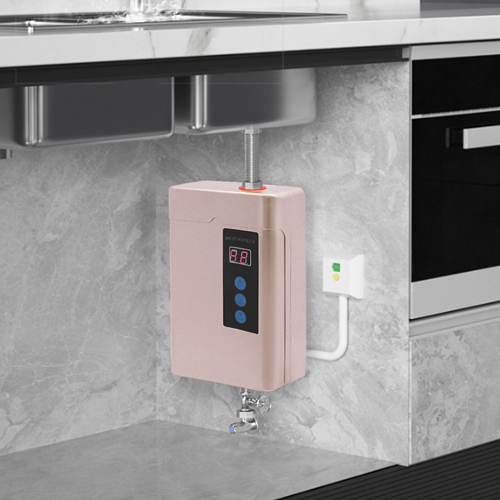 Electric Water Heater, Under Sink Instant Hot Water Heater+LCD Touch Screen 4KW