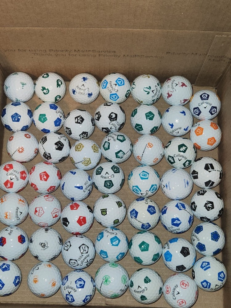 50 Callaway Truvis Golf Balls 5A Premium Mint No Ink Rare Last One