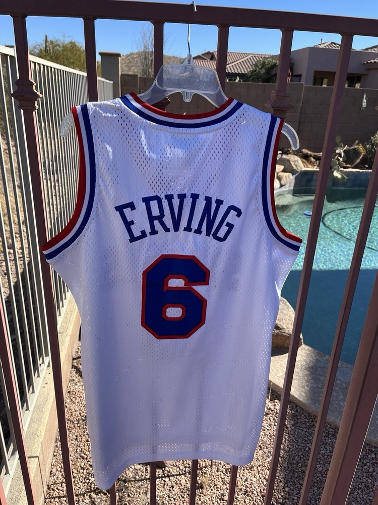 VINTAGE NBA JULIUS ERVING ADIDAS HARDWOOD CLASSICS JERSEY SIZE MEDIUM AUTHENTIC
