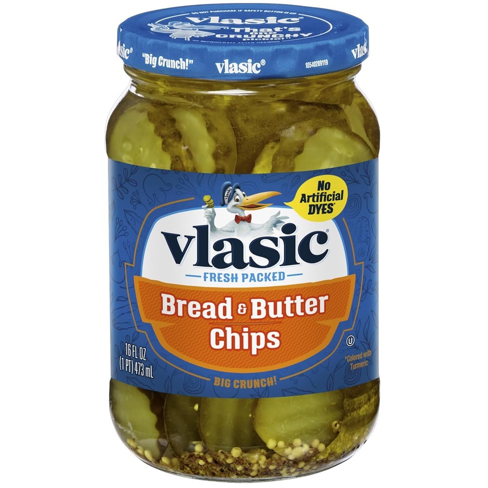 Vlasic Bread and Butter Pickle Chips, Keto Friendly, 16 1 Pound (Pack of 1)