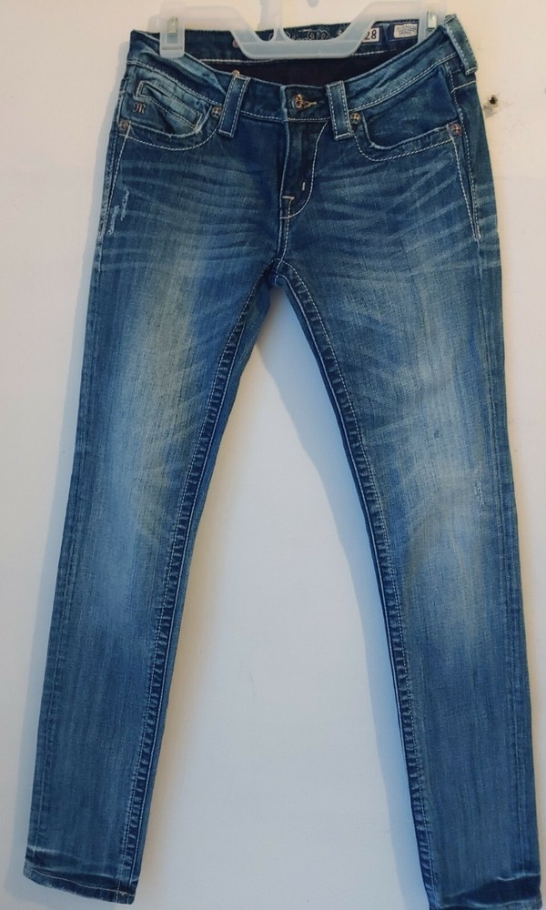 Miss Me Women's Embellished Angel Wings Skinny Jeans 28x32 Style JE5330S2L