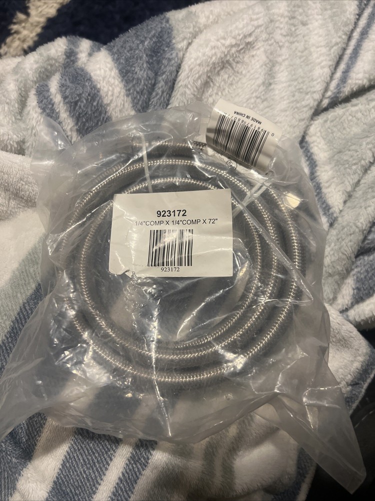 LOT OF9 NEW Braided Ice Water Supply Line 1/4”Comp X 1/4