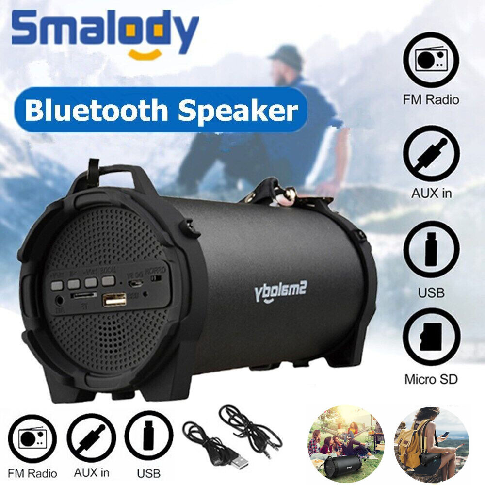 Portable Bluetooth Boombox with Loud Stereo Sound Rechargeable Wireless Speaker