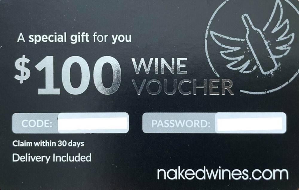 $100 Wine Voucher Gift Card Unused Untouched-image