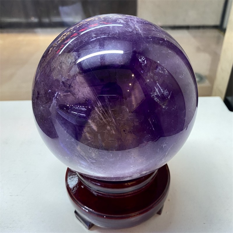 4.7LB Natural Amethyst Quartz Ball Crystal Balls Quartz Crystal Sphere Healing