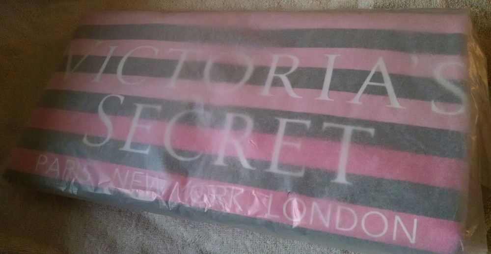 Victoria Secret Cyber Monday 2016 Pink Black Large Tote Bag New With Tags-image