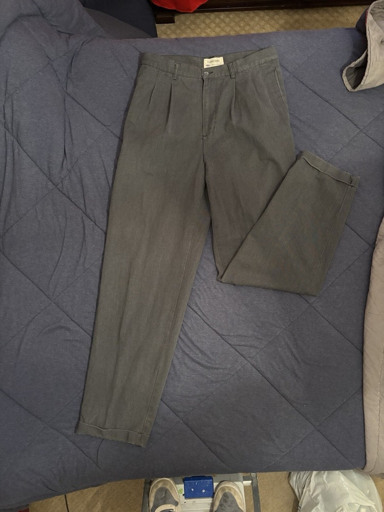 Old Navy Men's Khaki Pants Size 34 X 34 Dark Gray Mid Rise Straight Leg Pants