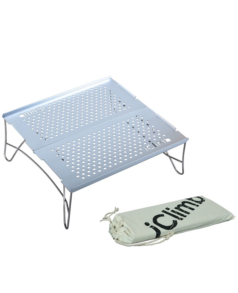 iClimb Mini Solo Folding Table Ultralight Compact for Backpacking Camping Hiking