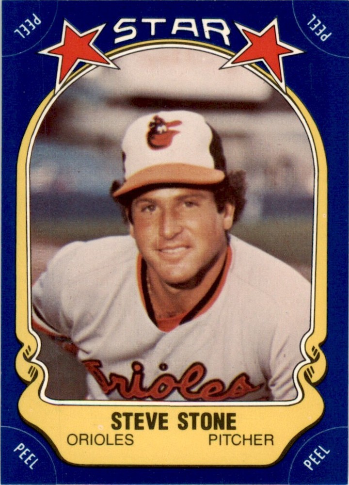 1981 Fleer Star Stickers #104 Steve Stone Baltimore Orioles