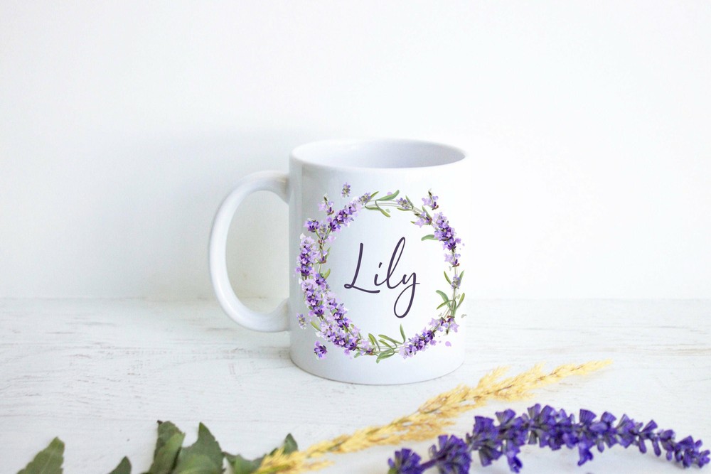 Personalized Name Initial On Mug Custom Name Coffee Mug Bridesmaid Gift Initial