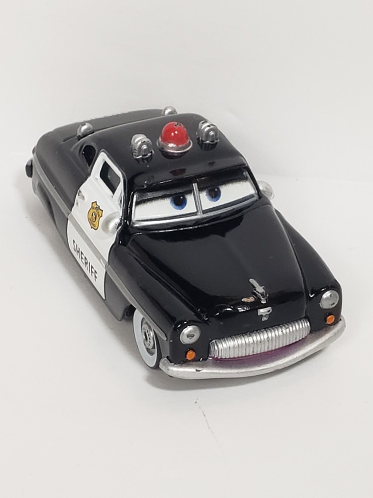Disney Pixar Cars 49 Merc Police Sheriff Black Diecast Car 1:55 x Mattel