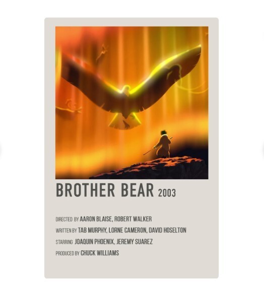 Brother Bear Vintage Retro Movie Poster Art Print
