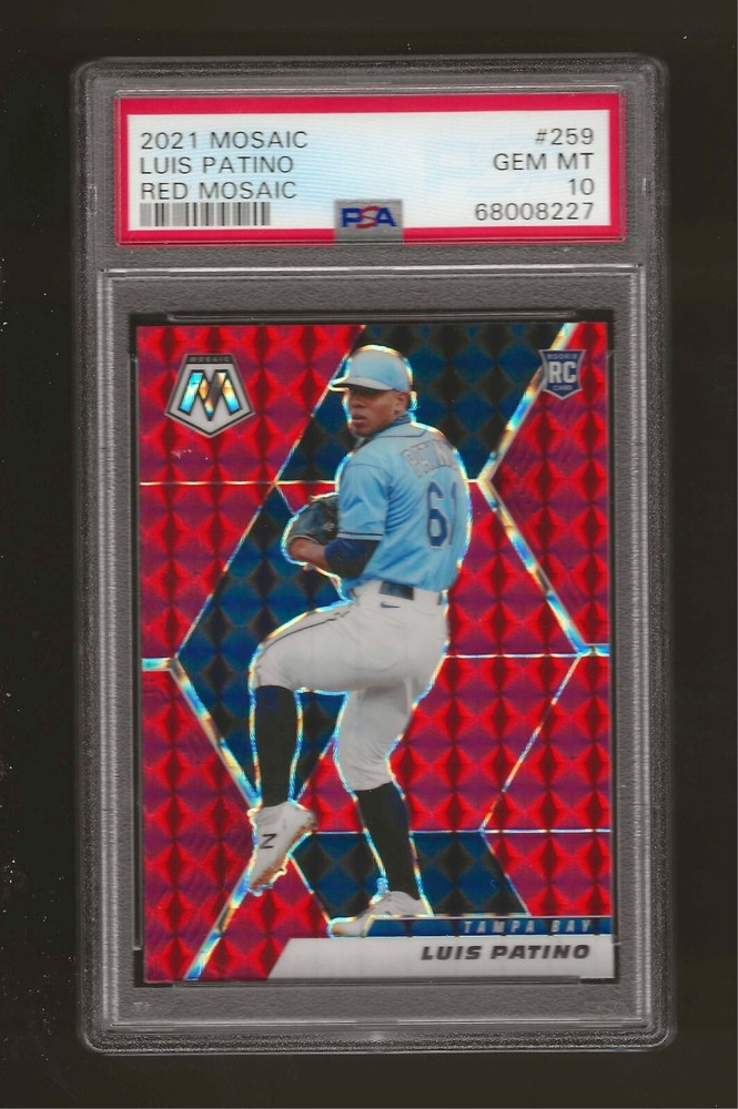 2021 Panini Mosaic Luis Patino Red Mosaic Prizm PSA 10 GEM MINT Rookie RC