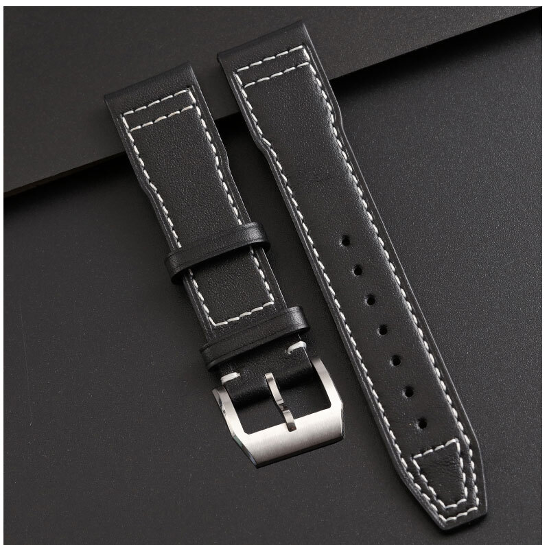 20-22MM Leather Strap for IWC Pilot Watches Replacement Band