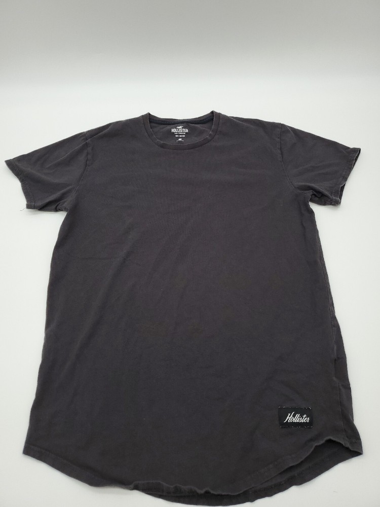 Hollister T-Shirt Men Black Solid Small Logo …#18008