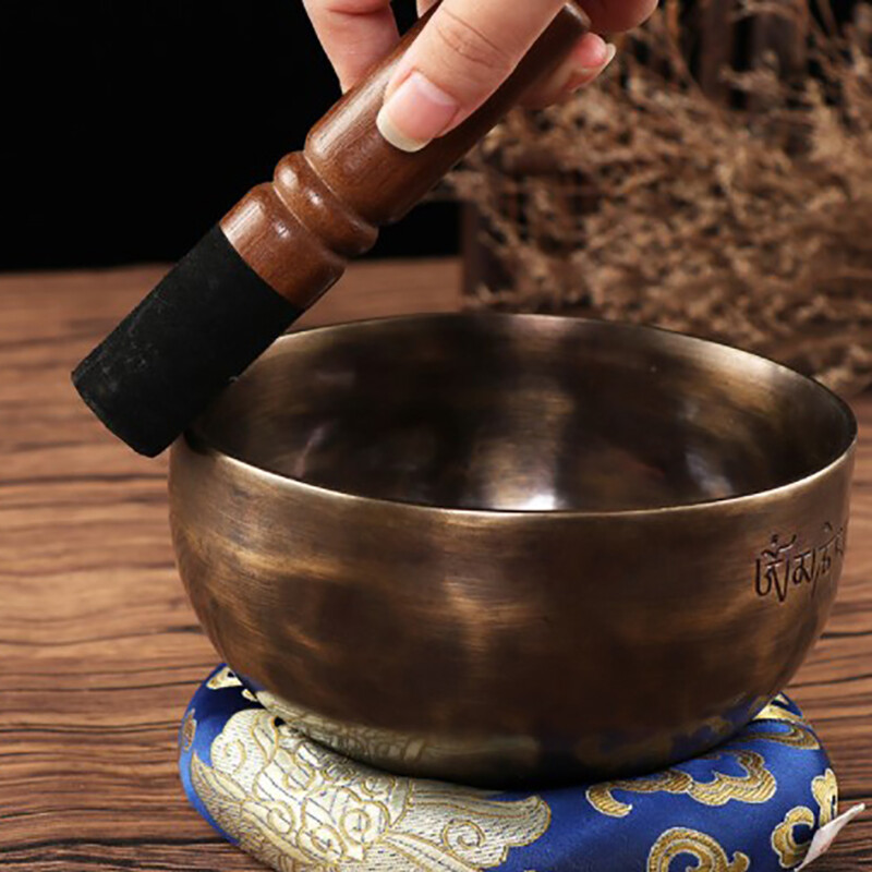 12cm 12.5cm 13cm Tibetan Singing Bowl Leather Mallet Stick for Meditation