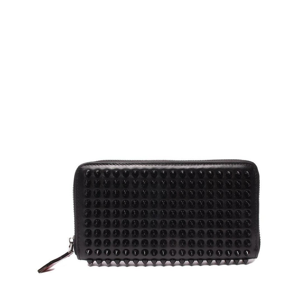 Christian Louboutin studded round zipper long wallet 09c0bd5582093ad8801256a