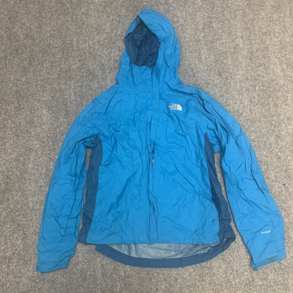 The North Face Womens Medium HyVent Distressed Hooded Full Zip Jacket