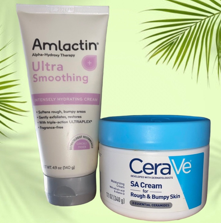 CERAVE SA Cream 12 oz with AMLACTIN Ultra Smoothing Alpha Hydroxy Cream 4.9 oz