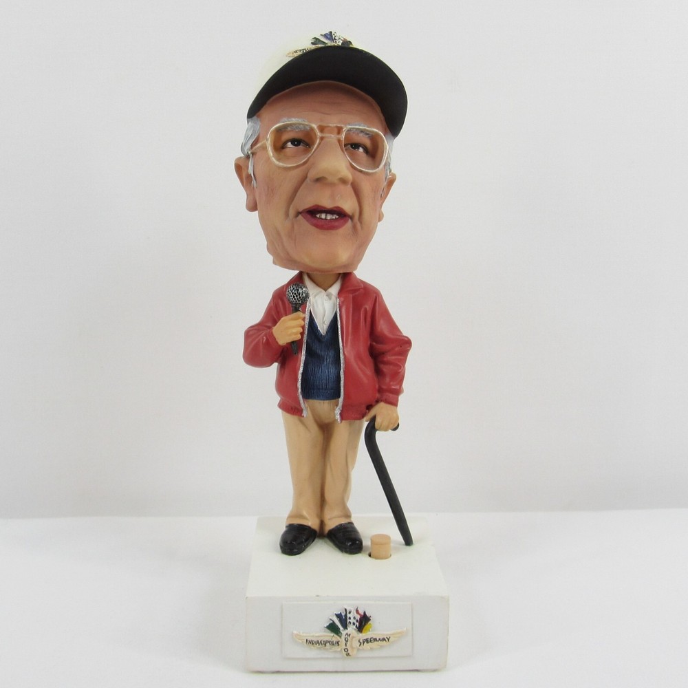 Tom Carnegie Talking Bobblehead Indianapolis Motor Speedway Track Announcer