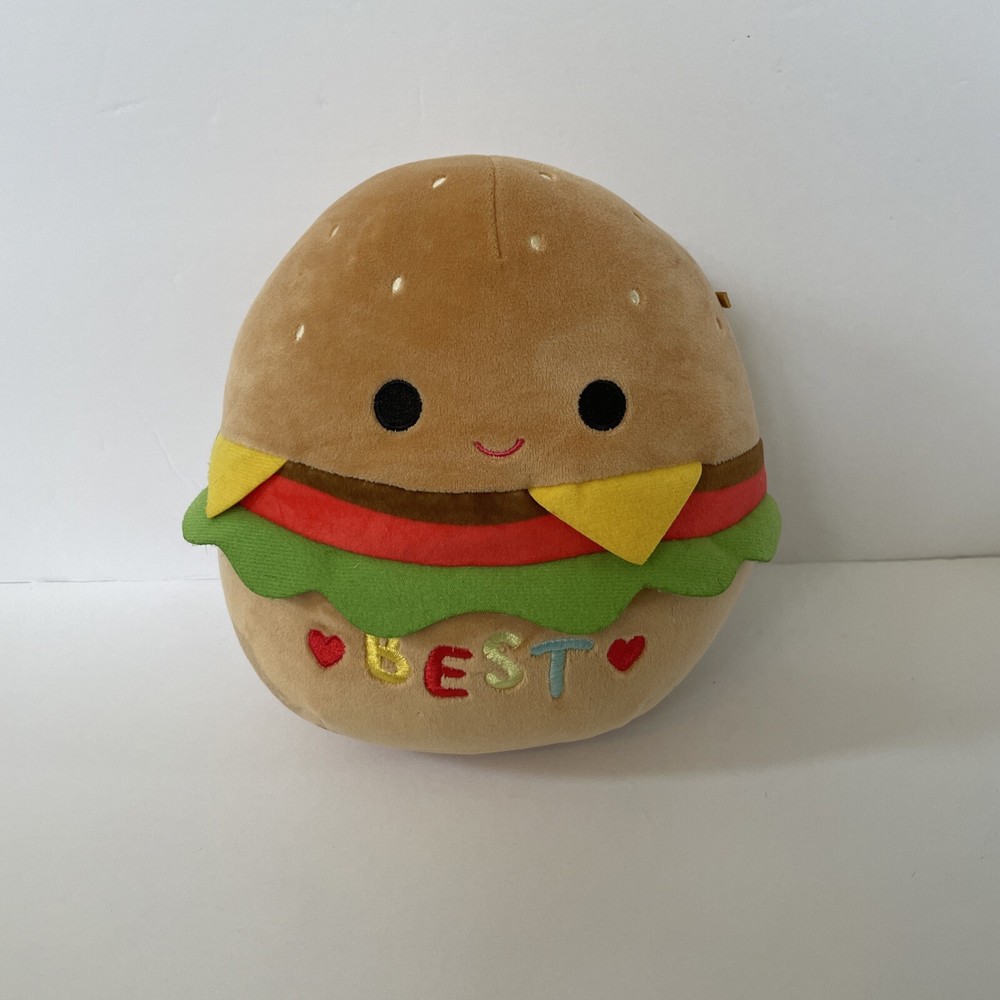 Squishmallow Carl 6 Inch Cheeseburger Plush Soft Toy