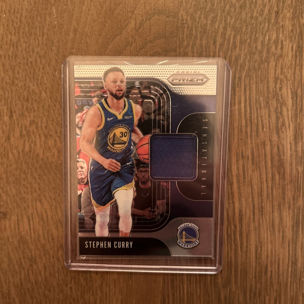 Stephen Curry prism panini jersey card
