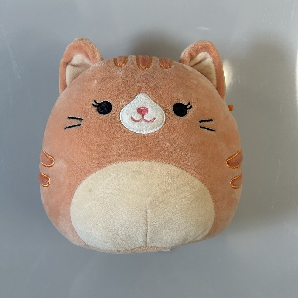 Squishmallow Gigi Orange Tabby Cat KellyToy Plush 5”