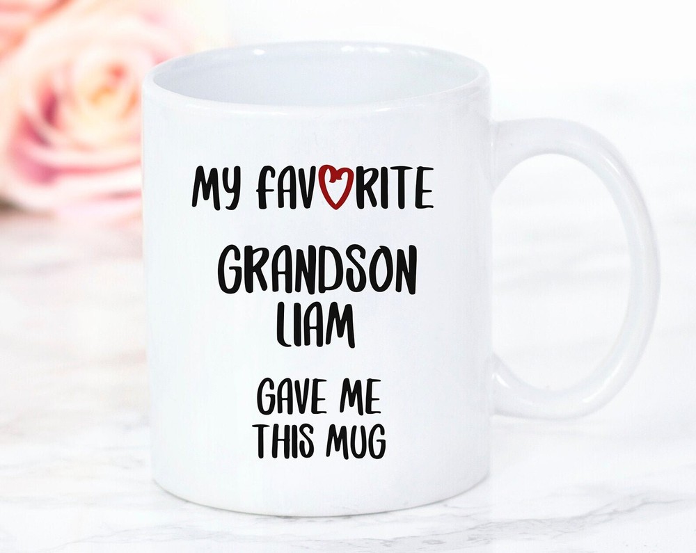 Regalo de abuela personalizado mi nieto favorito me dio esta taza abuela divertida