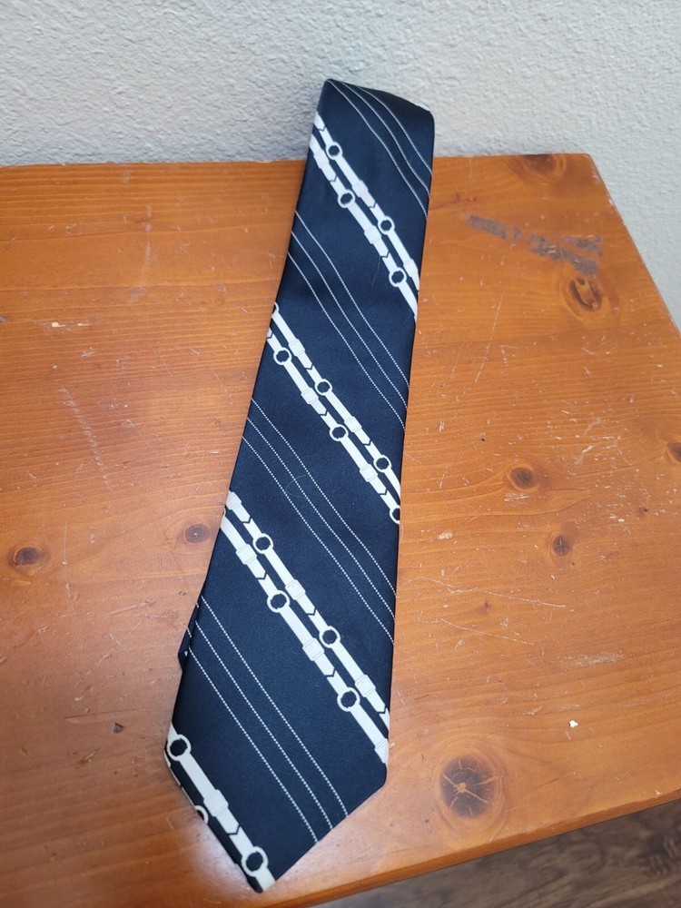 Limited Edition Athey Diagonal Stripes & Dots Polyester Men's Necktie