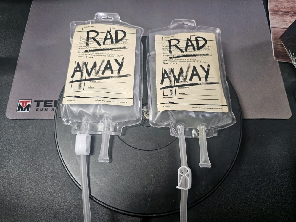 Universal Studios Halloween Horror Nights HHN 2025 Fallout Rad Away Bags - 2 Pac