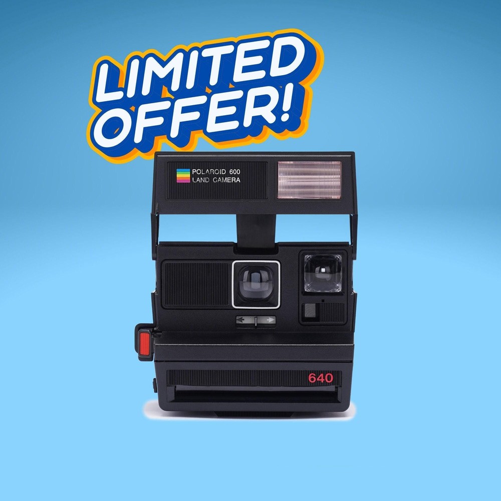 Vintage Polaroid 640 Instant Camera Classic 600 Film for Retro Photography Fans