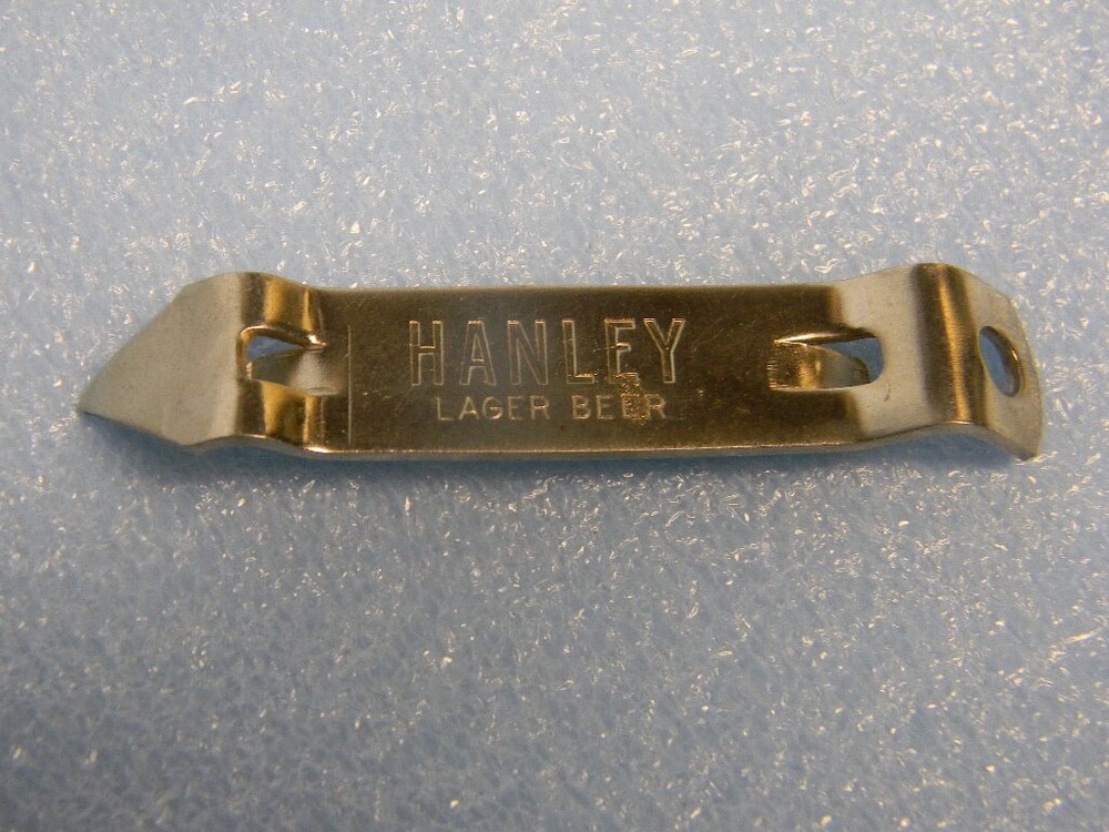 NICE JAMES HANLEY HANLEYS LAGER BEER PROVIDENCE RHODE ISLAND BOTTLE CAN OPENER