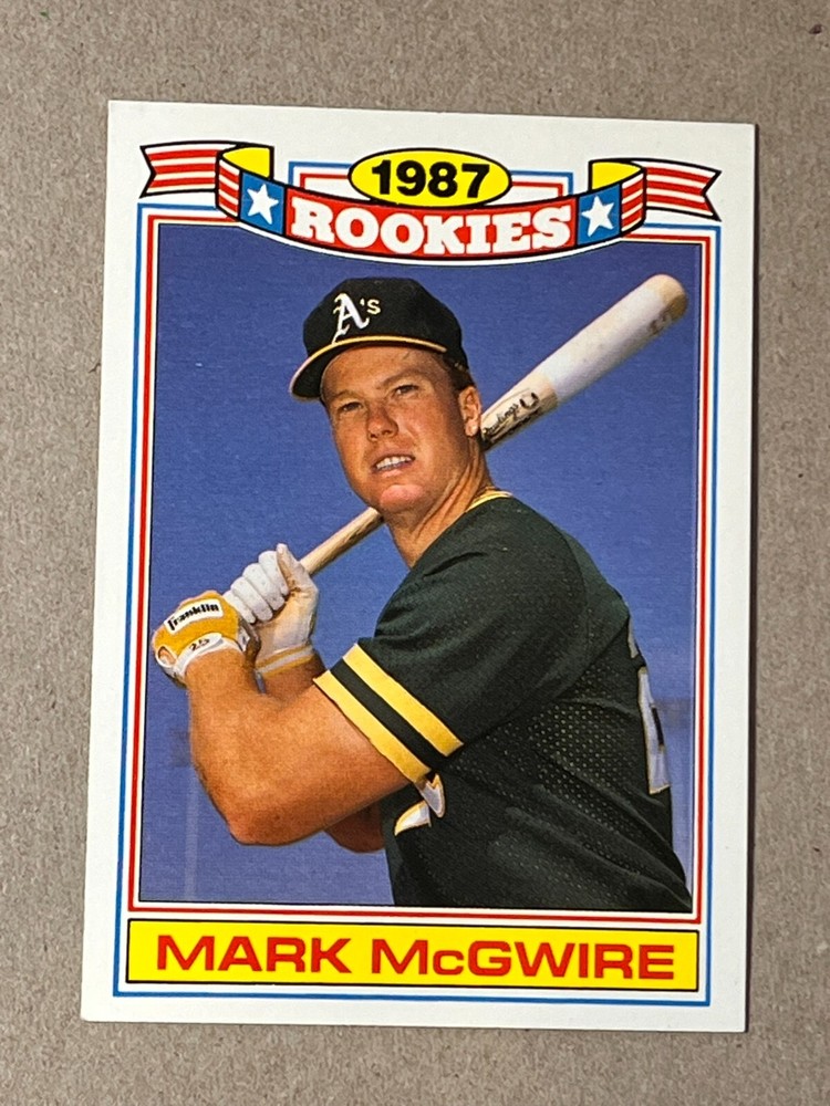 1988 Topps  #13  Mark McGwire  1987 Rookies Commemorative Set  Oakland Athletics