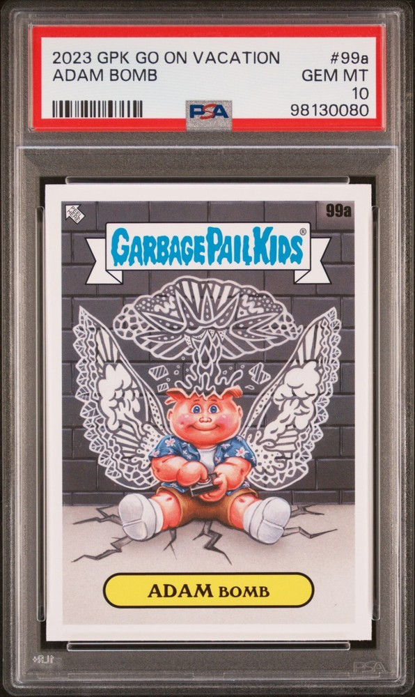 2023 Topps Garbage Pail Kids Go On Vacation ADAM BOMB 99a PSA 10 GEM MINT
