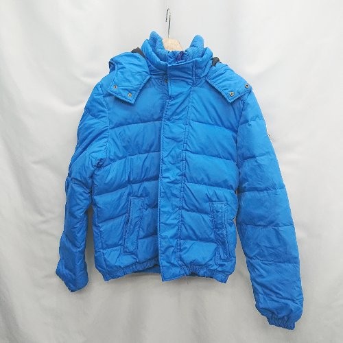 Abercrombie & Fitch Mens Blue L Down Puffer Jacket Long Sleeve Preowned