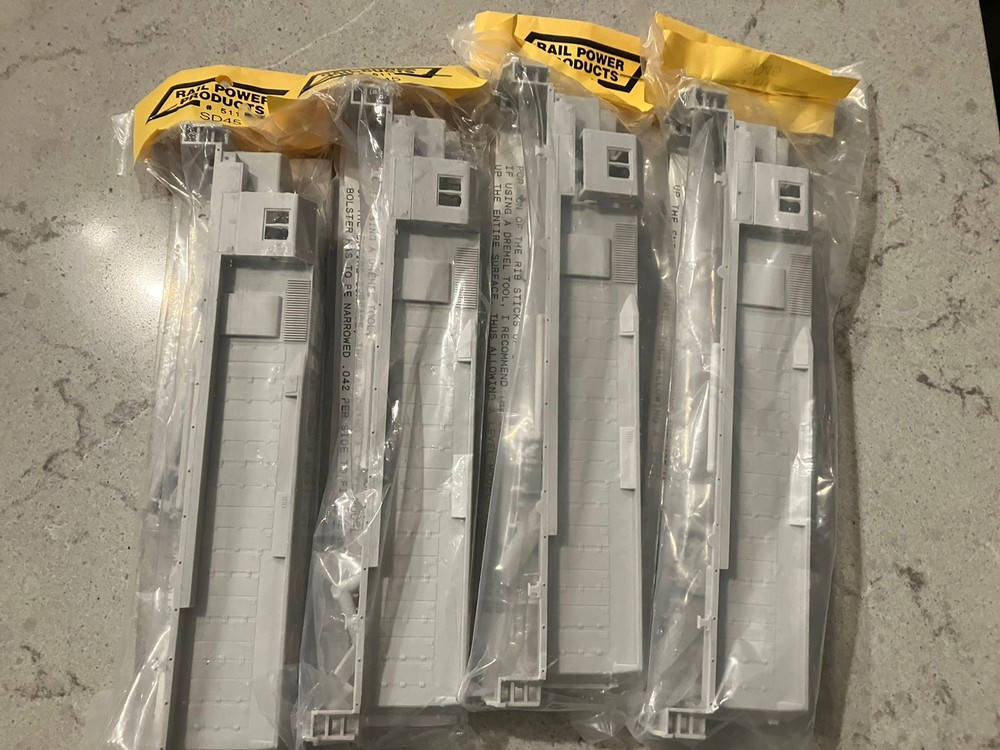 Lot Of 4- HO Scale Rail Power Products EMD SD45 Diesel Shell NOS