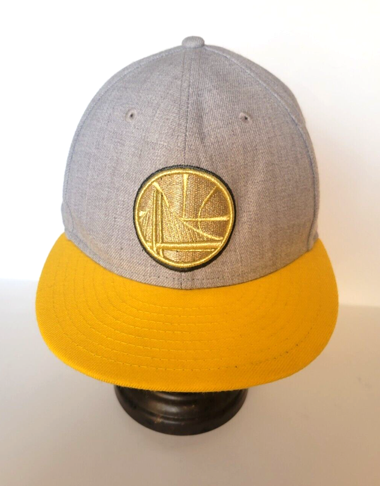 Golden State Warriors New Era 9Fifty NBA Gray & Yellow Embroidered Snapback Hat