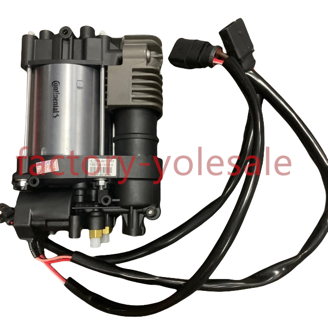 Air Ride Suspension Compressor Pump with Cage For Porsche Cayenne 970 2009-2016