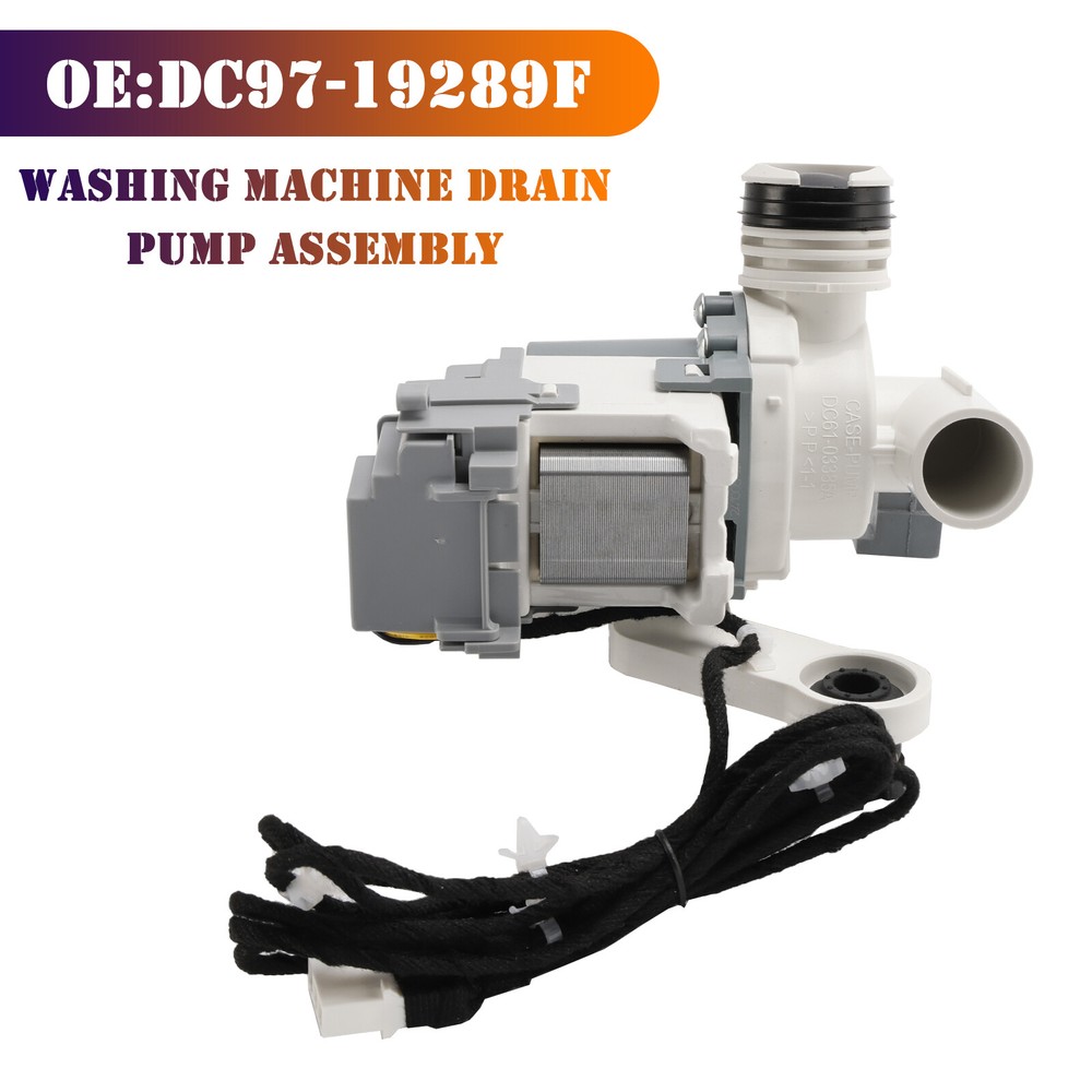DC97-19289F Washing Machine Drain Pump Assembly for Samsung Washer DC97-19289B