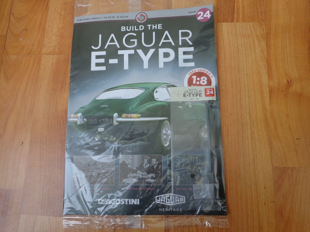 1/8 DEAGOSTINI BUILD YOUR OWN THE JAGUAR E-TYPE CAR ISSUE 24 INC PART