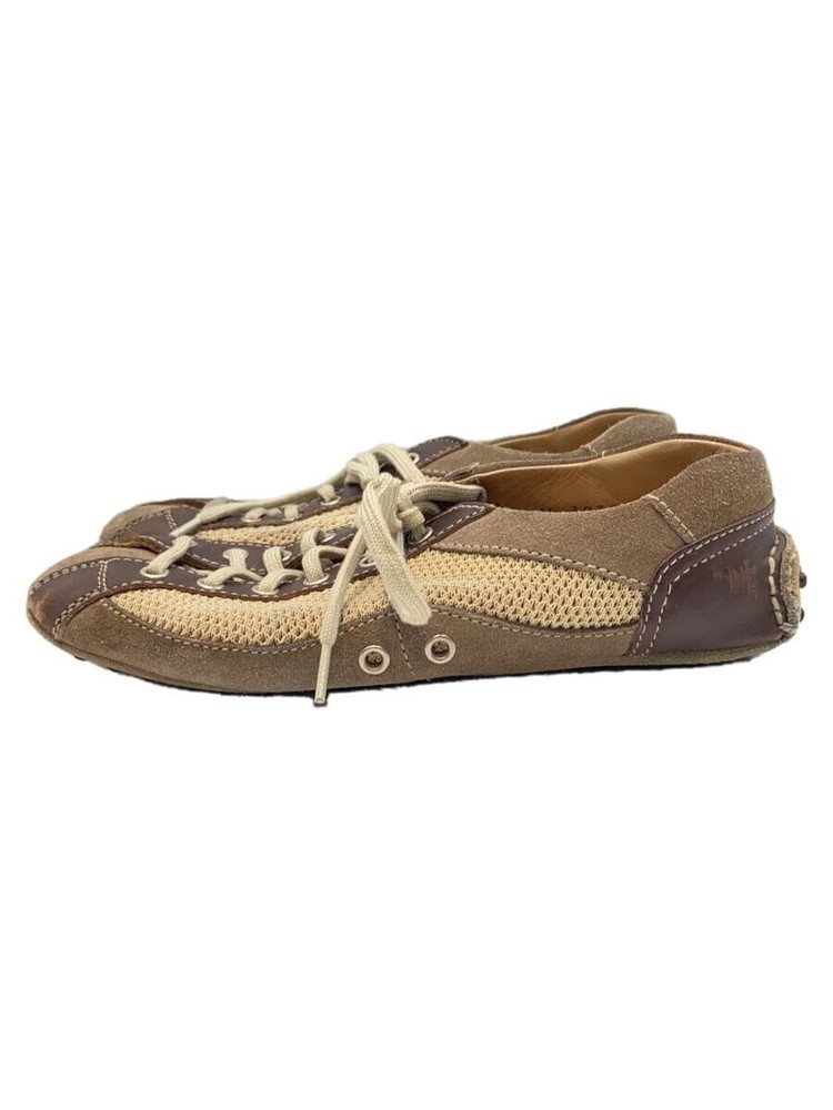 PRADA Beige Low Top Sneakers Size 35 US 5 Vintage 00s Car Shoe Preowned