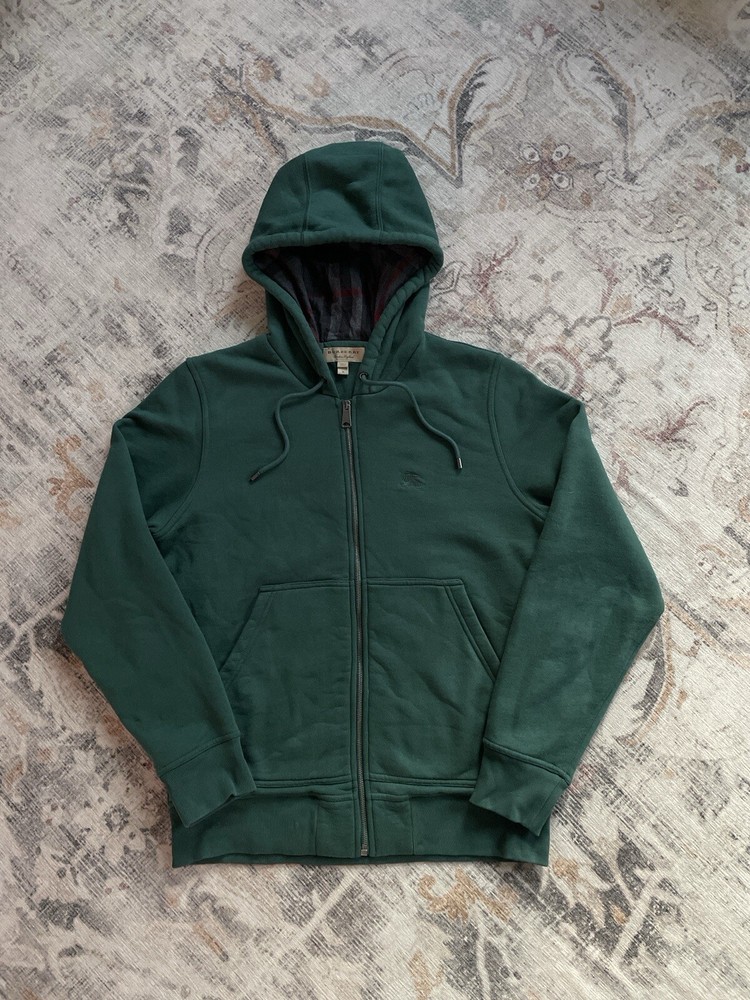 Burberry Full Zip Thick Plush Hoodie Medium