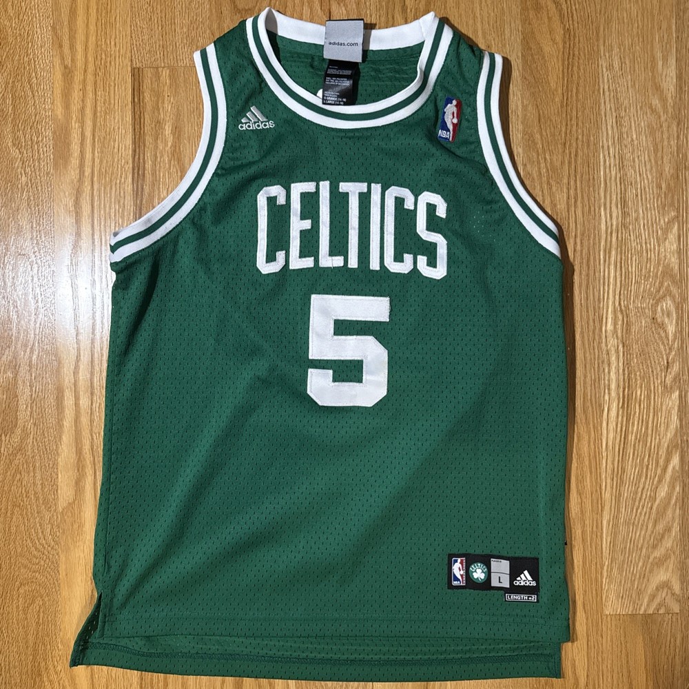Adidas NBA Boston Celtics Kevin Garnett #5 Green Jersey Youth Size Large +2”
